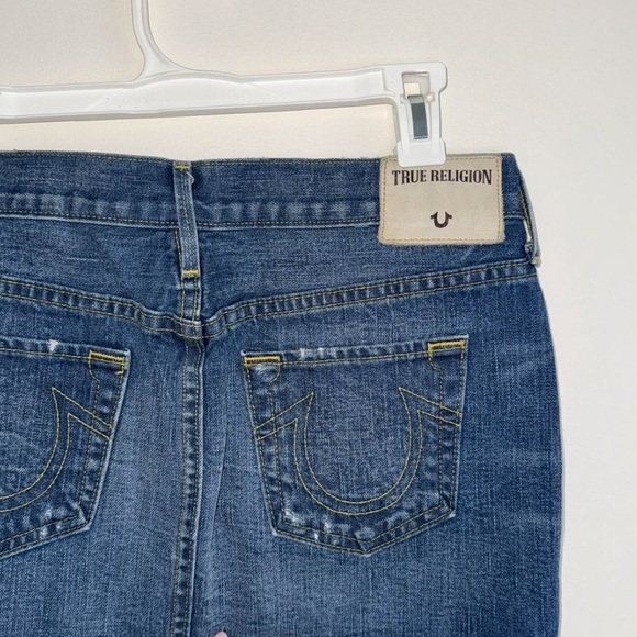 Vintage True Religion Denim Mini Skirt 28/6 - Picture 4 of 6